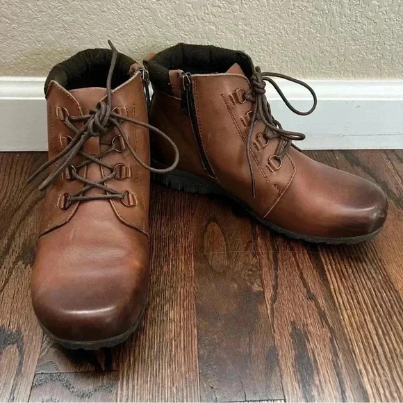Propet Delaney Women’s Lace Up Zip Ankle Boots Brown Leather Size 6.5 WDV002L - Picture 14 of 15